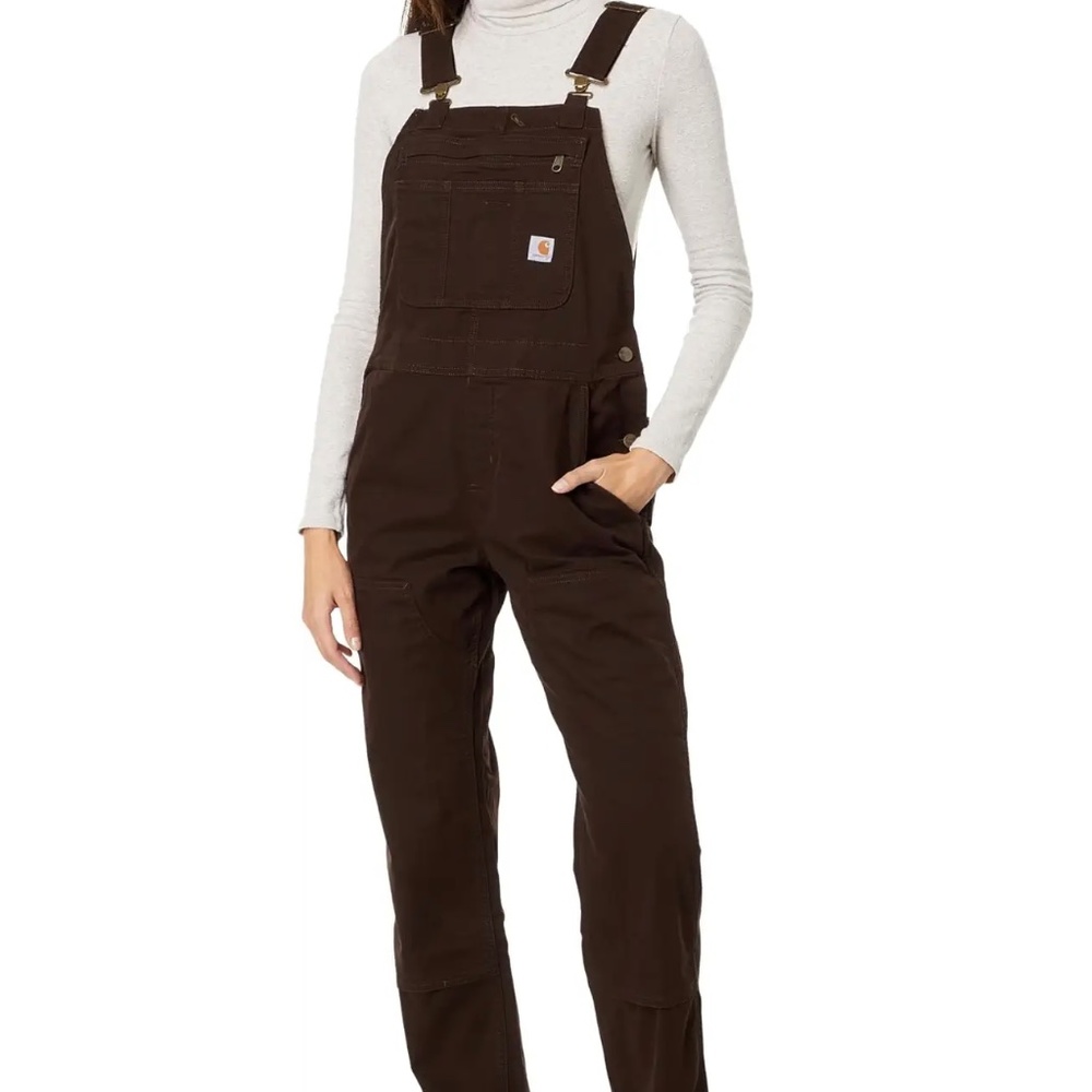 Carhartt Women’s overalls, brown XS